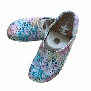 OTZ Shoes Corks Under The Sea Plants Print Clogs